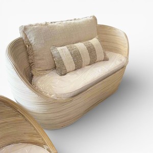 Sofá de Mimbre de Lujo, Sillón de Mimbre Natural Hecho a Mano, Asientos de Mimbre para Interiores y Exteriores, Proveedor de Muebles para el Hogar - Product Image 1