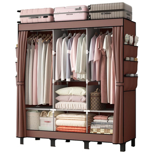 Étagère de rangement pliable en PVC imperméable pour vêtements, grande capacité, design durable, pour chambre à coucher - Product Image 1