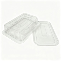 Boîte à croissants en plastique PET/PP de qualité alimentaire, étanche, transparente, type clamshell pour pâtisserie, emballage à emporter pour boulangerie fraîche