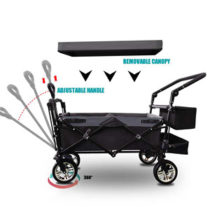 Vente chaude en gros poussette pour animaux de compagnie pour chiens moyens et grands pliable vieux chien handicapé scooter voiture auxiliaire pour la marche - Product Image 1