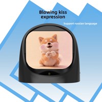 Ornamen Mobil Hewan Peliharaan AI Lintas Batas, Robot Xiaozhi Emosional untuk Meja Kerja, Bahan ABS Buatan Shenzhen, Jam Alarm Aktif Suara
