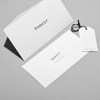Emballage en papier de carton de luxe avec logo personnalisé Boîtes cadeaux à couvercle amovible blanc avec col