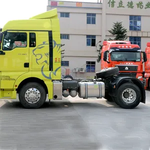 高品质原动机发动机采用howo 6*4 LNG CNG牵引车头10轮拖车低价牵引车