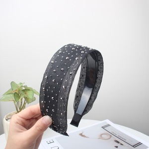 Ampio semplice strass Hairband, Versatile ed elegante accessorio <span class=keywords><strong>per</strong></span> capelli con <span class=keywords><strong>denti</strong></span> antiscivolo da donna - Product Image 4