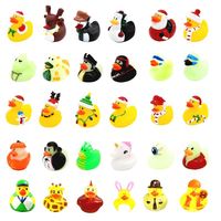 Nouveau Design en vrac Logo blanc noir 3.5 "concevoir votre propre jouet de Cowboy géant Mini canard en caoutchouc bain pas cher personnalisé en vrac canard en caoutchouc