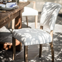 Ensemble de meubles de style européen personnalisé, meubles anciens, salon de détente, chaises sans accoudoirs