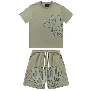 T-shirt à manches courtes délavé à l'acide <span class=keywords><strong>Syna</strong></span> World 100% coton, vêtements de sport respirants, graphique, séchage rapide, entraînement, streetwear, ensemble unisexe - Product Image 3