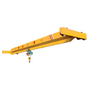 Electric Single Girder Bridge Crane 3 Ton Remote Control Yellow Steel Industrial <b>Hoist</b> - Product Image 4