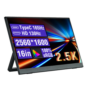 16 Inch QHD 2.5K 144HZ Portable <b>Monitor</b> Gaming Laptop Screen Extender Dual Portable <b>Monitor</b> One-Line Type C Ports - Product Image 1
