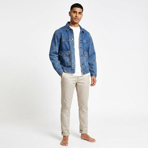 Factory Direct <b>Men</b> <b>Denim</b> <b>Jackets</b> wholesale <b>Men</b> <b>Denim</b> <b>Jackets</b> cheap price <b>Men</b> <b>Denim</b> <b>Jackets</b> - Product Image 1