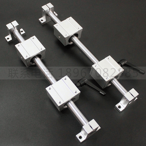 Glissière de guidage linéaire en acier pour scie à main de menuiserie - Ensemble complet avec glissière de positionnement à verrouillage et support de tige de glissière - Product Image 1