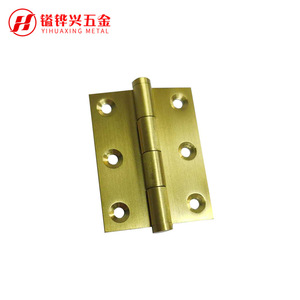 Yihuaxing Metal Brass Hinge 2 Inch Brushed Copper Furniture Door Hardware Minimalist Design - Product Image 2