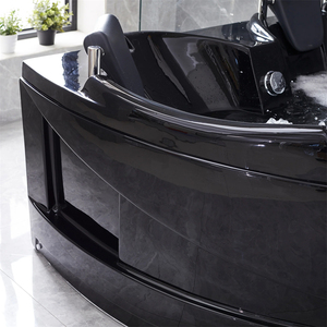 Venta negra <span class=keywords><strong>Precios</strong></span> de baño de vidrio interior moderno Esquina de masaje de spa Jacuzzier de acrílico multifuncional Bañera de <span class=keywords><strong>hidromasaje</strong></span> <span class=keywords><strong>Bañeras</strong></span> e hidromasajes - Product Image 3