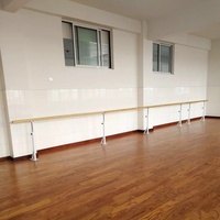 Barre d'étirement Pine Dance fixe et réglable sur pied pour salle de danse, pour adultes et enfants