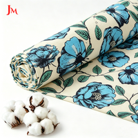 Tissu popeline 100% coton léger à imprimé floral personnalisé de qualité supérieure pour la conception de vêtements