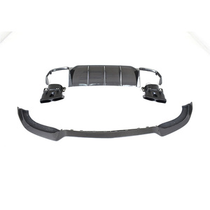 Kit carrosserie de haute qualité pour E-CLASS W212 E63/E63S 2014, pare-chocs avant et arrière avec diffuseur et embouts d'échappement, compatible avec le modèle en fibre de carbone - Product Image 1