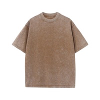 T-shirts vintage délavés de haute qualité, 230 g/m², 100 % coton, logo personnalisé, coupe oversize, épaules tombantes, streetwear, pour hommes