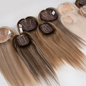 Envío Rápido, Topper de Cabello Humano Europeo Virgen Natural de 6*7 con Base de Seda y Clip, Liso, en Stock - Product Image 5