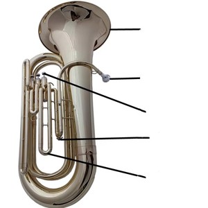 Instrumento de cuerno de tono <span class=keywords><strong>bajo</strong></span> Instrumento de viento de latón occidental que toca en la tecla de B Flat Golden <span class=keywords><strong>Tuba</strong></span> Banda para adultos Trompeta con llave - Product Image 5