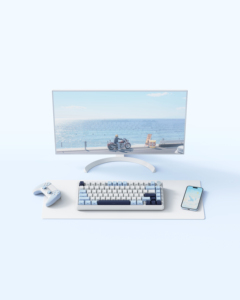 Thiết Kế Mới Tùy Chỉnh 75% RGB Tri-Chế Độ Chơi Game Cơ Khí Bàn Phím 82-<span class=keywords><strong>Key</strong></span> Hotswap Ba Chế Độ Chơi Game Bàn Phím Với Màn Hình Hiển Thị - Product Image 6