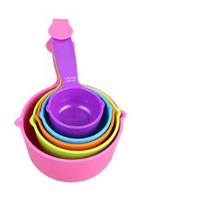 वास्तविक टिकाऊ प्लास्टिक पीपी मापने उपकरण 10-पीसी सेट और चम्मच मापने के उपकरण 10-पीसी सेट - Product Image 1