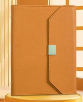A5 PU cuir cahier à trois feuilles mobiles ensemble cadeau haut de gamme affaires bureau étudiants exquis bloc-notes