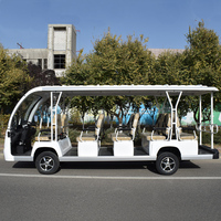 Bus électrique de tourisme vintage 14 places avec rampe pour fauteuil roulant, moteur 5KW, prix usine