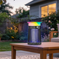 Matamosquitos Solar de 2100 Pies Cuadrados con LED para Exteriores, Trampa Eléctrica de 4200V para Moscas y Mosquitos, Ideal para Patios Grandes, Granjas y Uso Comercial con UV