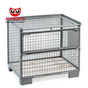 Nest Stapelen Grote Logistieke Laadcapaciteit Met Behulp Van Gegalvaniseerde Draadgaas <span class=keywords><strong>Container</strong></span> - Product Image 3