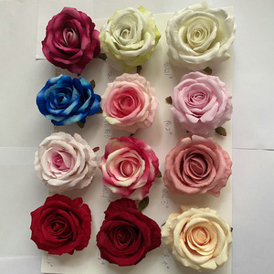 Flores artificiales Meiyu Craft, cabezas de rosas de terciopelo de 30cm-100cm, decoración para bodas, decoración de fondo para paredes de flores artificiales - Product Image 2