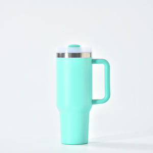 USA Warehouse Insulated Stainless Steel Party Tumbler 40oz Leak-Proof Tie Dye Swirl Polar Travel Coffee Handle Lid <b>LED</b> - Product Image 2