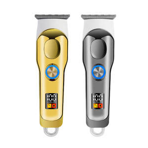 Cortadora de pelo eléctrica con pantalla LCD y cuchilla de acero inoxidable, batería de iones de litio de 1200 MAh, lavable, para barbería, corte de pelo para hombres - Product Image 2