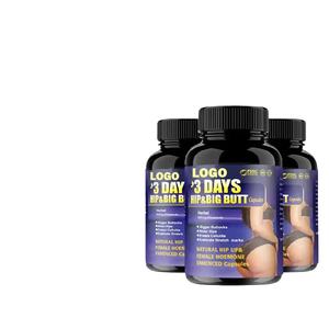 Capsule per l'Ingrandimento dei Glutei, Integratore Naturale a Base di Estratti Vegetali per Donne Adulte, 60 Capsule, Programma di <span class=keywords><strong>3</strong></span> Giorni - Product Image 1