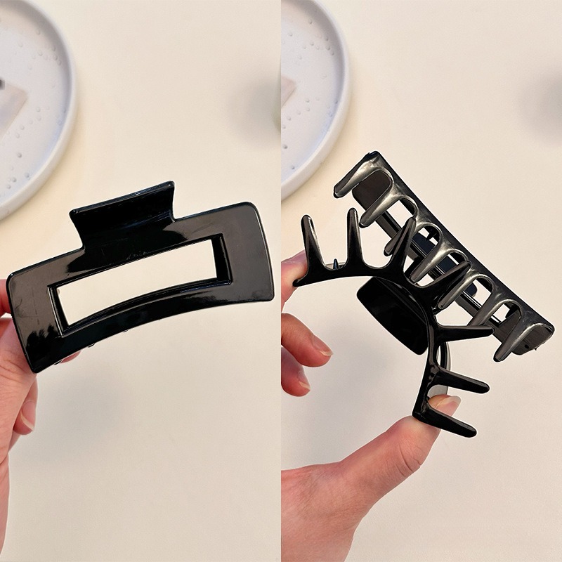 D-pinza per capelli in gomma morbida (10.5CM)