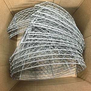 Robustes Hühner draht Garden Cloche Pflanzens chutz verlängerung Pulver beschichtetes leichtes Design für hohe Pflanzen und Gemüse - Product Image 4