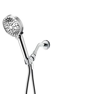 Adjustable <b>Shower</b> Head SSK791 Chrome Plated Round Portable With Flow <b>Control</b> Button - Product Image 2