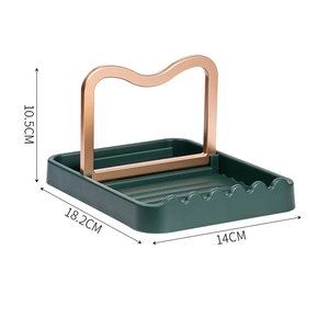 Organizador de Cocina Multifuncional Plegable de Silicona para Tapas de Ollas con Espacio para Espátulas - Product Image 6