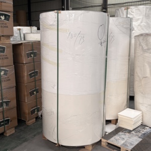 Fourniture en gros de papier blanc enduit de PE pour boissons, 150-350 g/m², matière première imprimable offset pour la production de fonds de gobelets en papier - Product Image 4