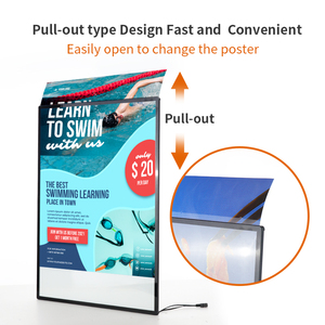 A1A2A3A4 - Caja de Luz Publicitaria de Vidrio Templado para Montar en la Pared, Caja de Luz Extraíble Ultrafina para Pósteres, Caja de Luz Acrílica para Películas - Product Image 5