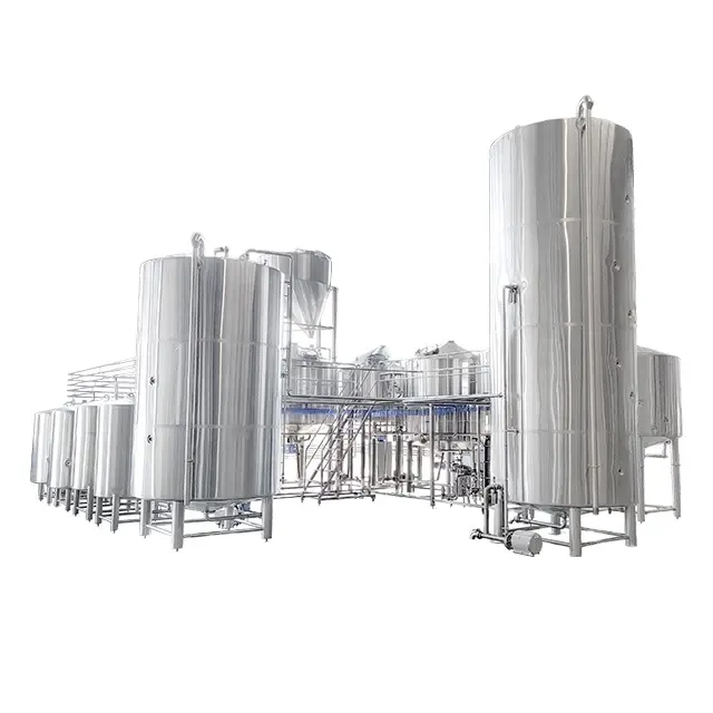 100HL大型工業用ビール醸造生産システム供給10000L醸造設備プロジェクト構築