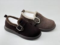 Bottes de neige pour femmes en daim respirant à bout ouvert, mi-mollet, imprimées, avec doublure en microfibre et semelle extérieure en PU