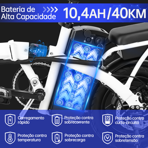 Scooter Eléctrico Plegable S6s <span class=keywords><strong>de</strong></span> Brasil, Llantas <span class=keywords><strong>de</strong></span> 14 Pulgadas, Motor <span class=keywords><strong>de</strong></span> 750W, Batería Integrada <span class=keywords><strong>de</strong></span> 48V 10.4AH, Frenos <span class=keywords><strong>de</strong></span> Disco, Carga Máxima 125kg - Product Image 6