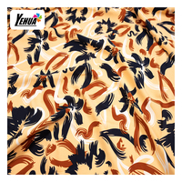Tissu de costume en polyester et élasthanne imprimé, tissé crêpe, extensible dans les quatre sens, double couche, sergé 75D 100D