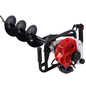 Taladro de Tierra Portátil Industrial a Gasolina de 63cc, con Broca de Metal de 10cm, 20cm y 30cm, en Venta - Product Image 1