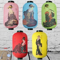 Lanternes japonaises à thème de demoiselle d'honneur, en papier fabriqué en Chine, pour le Festival de la Mi-Automne, en forme de melon d'hiver, sans technique, sans motif, publicitaires