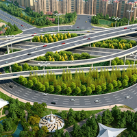 Высокопрочная стальная мостовая конструкция с высокой грузоподъемностью для рек и автомагистралей, долговечная и настраиваемая под заказ