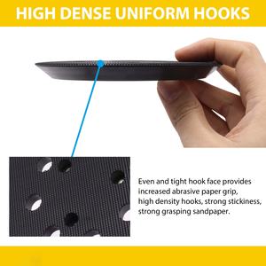 9 uds/1 Juego de almohadillas de lijado 5 "8 agujeros gancho y lijadora de bucle almohadillas de repuesto de Metal compatibles con De-Walt Random Orbita Sander - Product Image 5