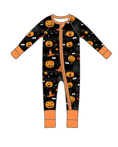 Qingli ODM personnalisé usine pas de tarif impressions personnalisées toutes saisons coloré et mignon en gros enfants barboteuse à glissière - Product Image 4