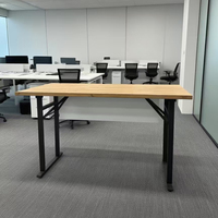 Table pliable cadres Restaurant bureau fer acier banc salle à manger café salle à manger meubles Table en métal pliant pieds de bureau pour Table