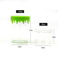 Pot à épices en verre coloré de haute qualité avec couvercle en silicone Offre Spéciale à un prix inférieur pour le stockage des condiments